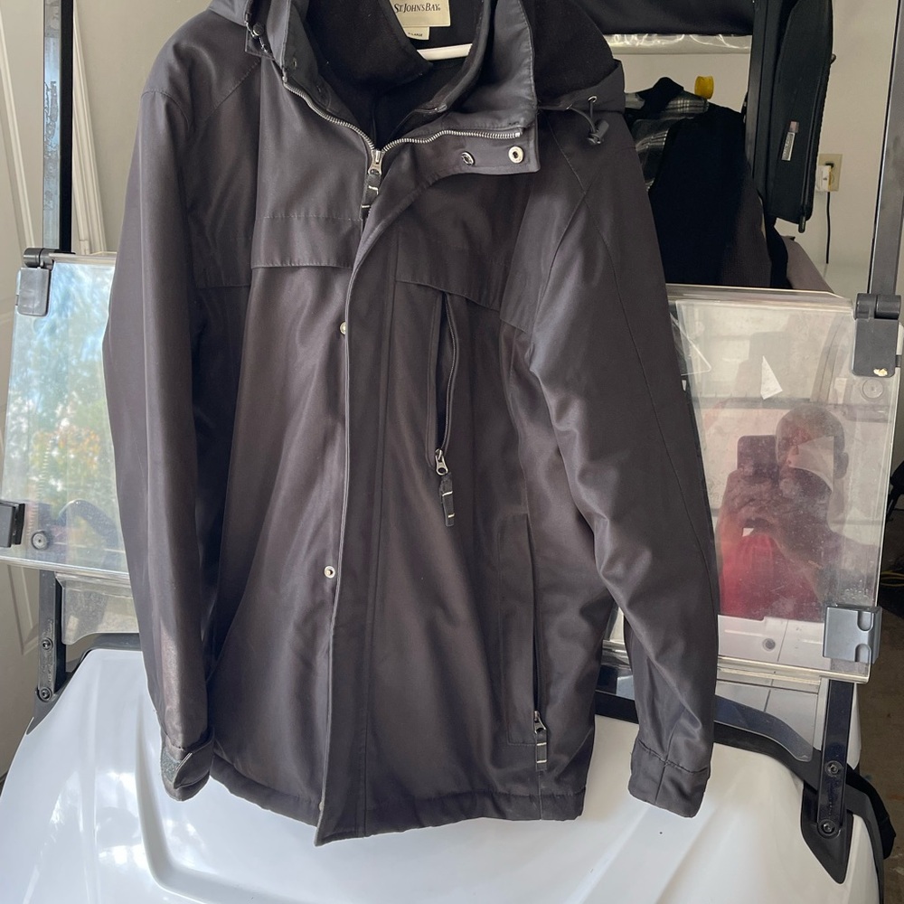 St. John's Bay Men's Black Performance Jacket